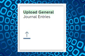Upload General Journal Entries SAP